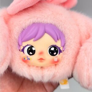 Cute Pink and Purple Plush Doll